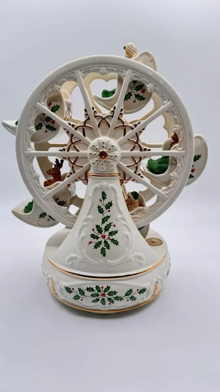 Lenox Holiday Ferris Wheel Musical Centerpiece 12